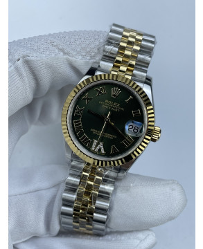 (준비완료/특급배송)NO.2525/롤렉스 데이저스트 31mm 여성용 시계 그린다이얼 (할인판매)