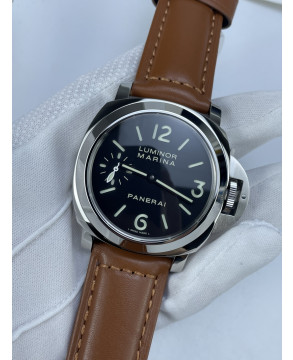 (준비완료/특급배송 )NO.2635/HW공장 파네라이 루미노르 마리나 PAM111 스틸 가죽스트랩